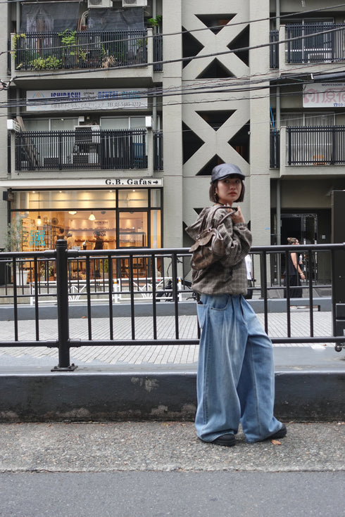 チェックアノラックパーカー